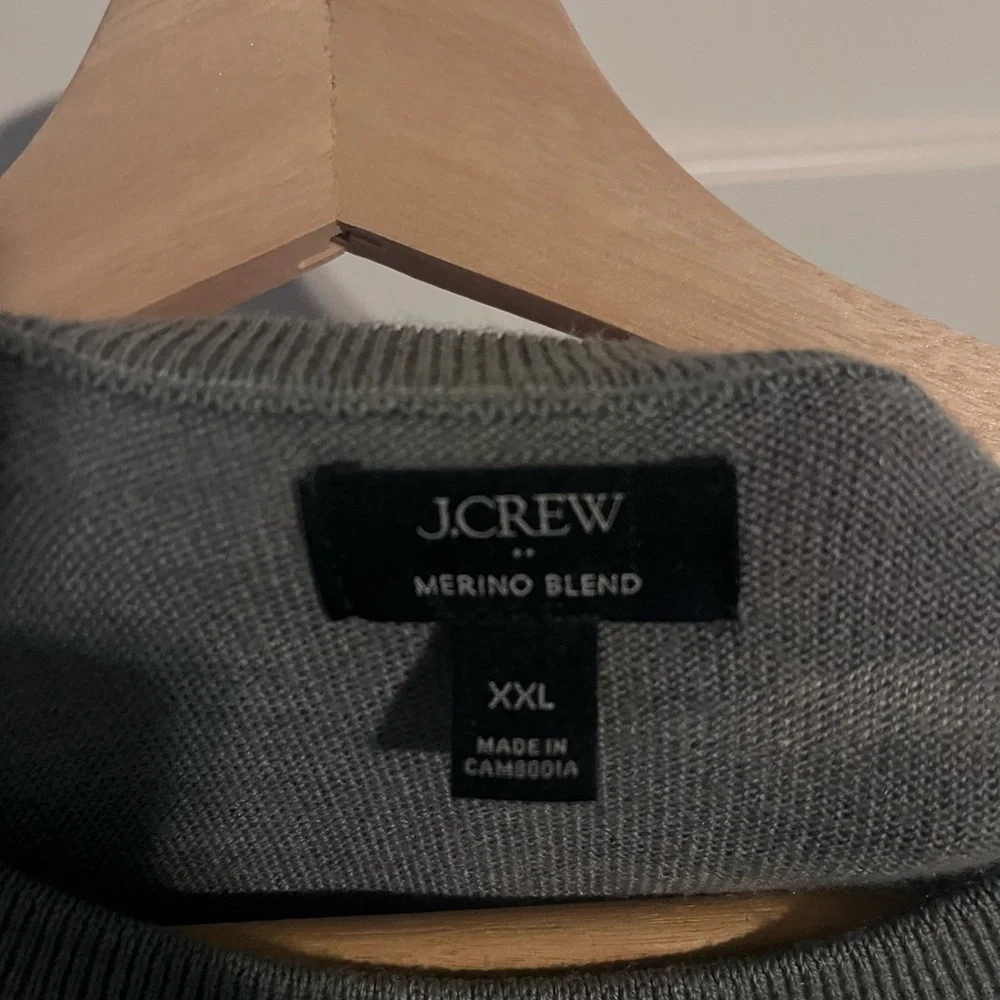 J.Crew Merino Wool sweater, grey, size XXL